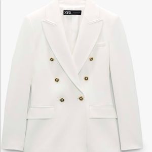 NWT Zara double breasted blazer L